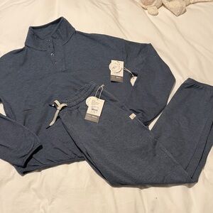Vuori Blue Sweatshirt & Hoodie Set